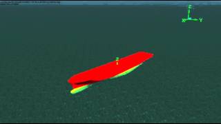 Simulation of Parametric Roll of APL China using SIMDYN