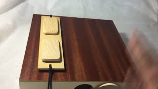 Quick demo of a 12” Jumbo CajonTab with hard maple click snare
