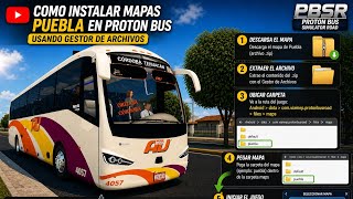 Tutorial De Como Poner Mod Mapa De  Puebla En Proton Bus simulator Urbano