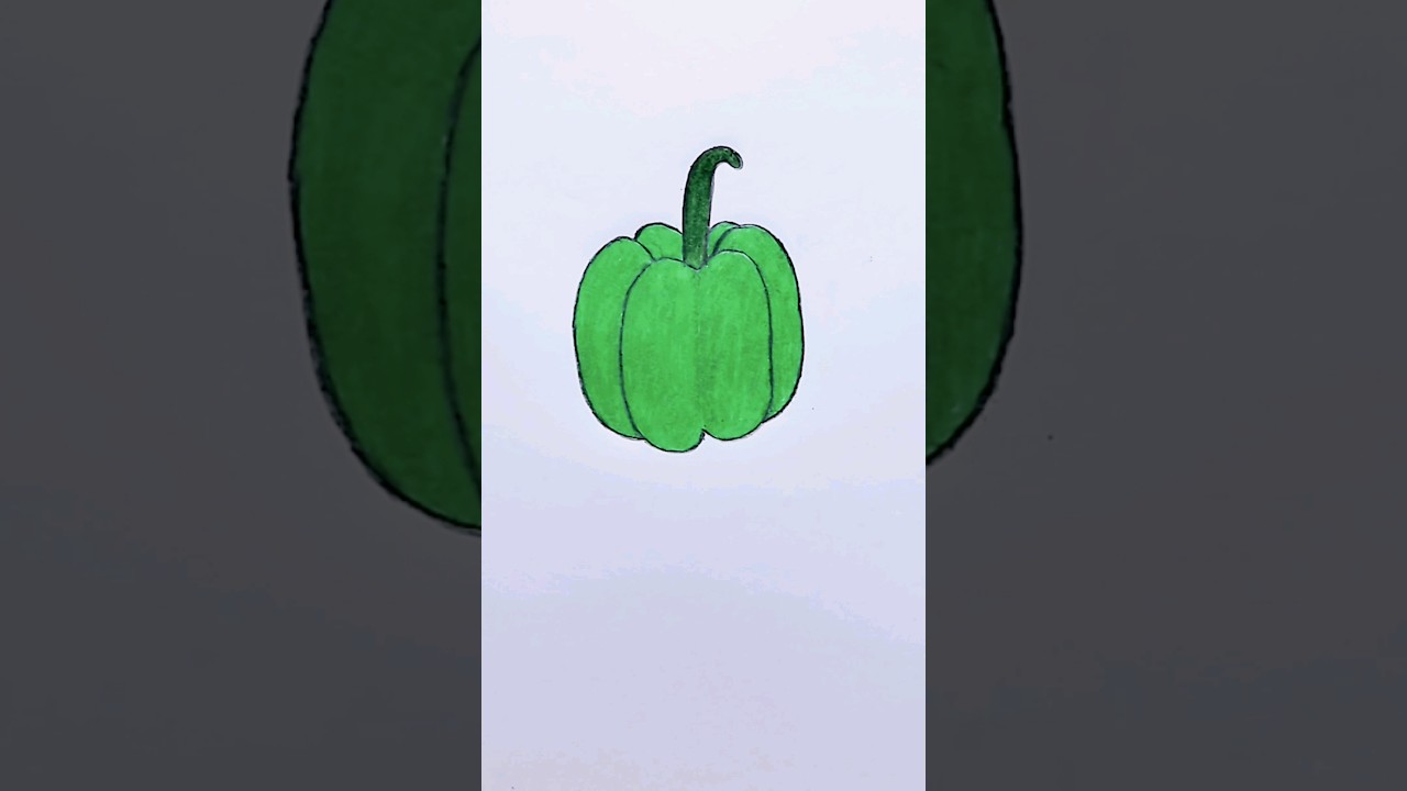 Capsicum drawing for kids 