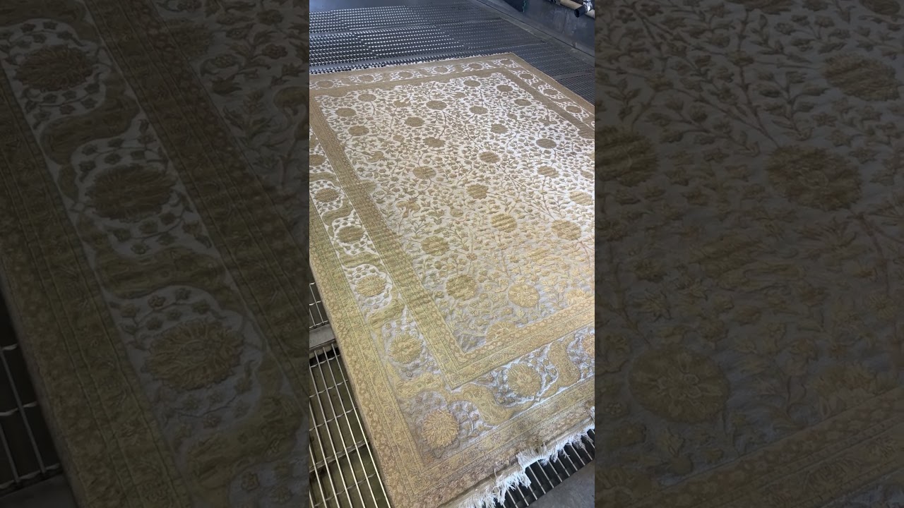 Shiny rug, urine odor removal 