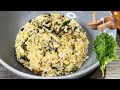 《Kale and Shiitake Mushroom Fried Rice》The combination of seasonings was surprised me!~Vegan~