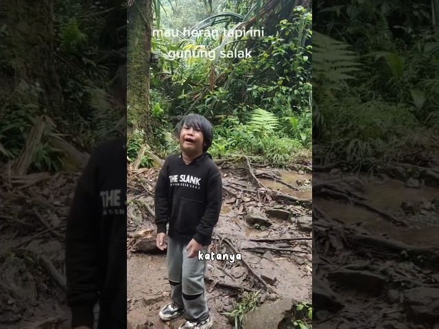 INI JADINYA JIKA ANAK INDIGO DIBAWA KE GUNUNG SALAK #viral #shorts  #gunung #pendaki #shortvideo class=