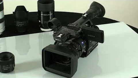 Sony HVR Z7E with LA-100W lens adapter