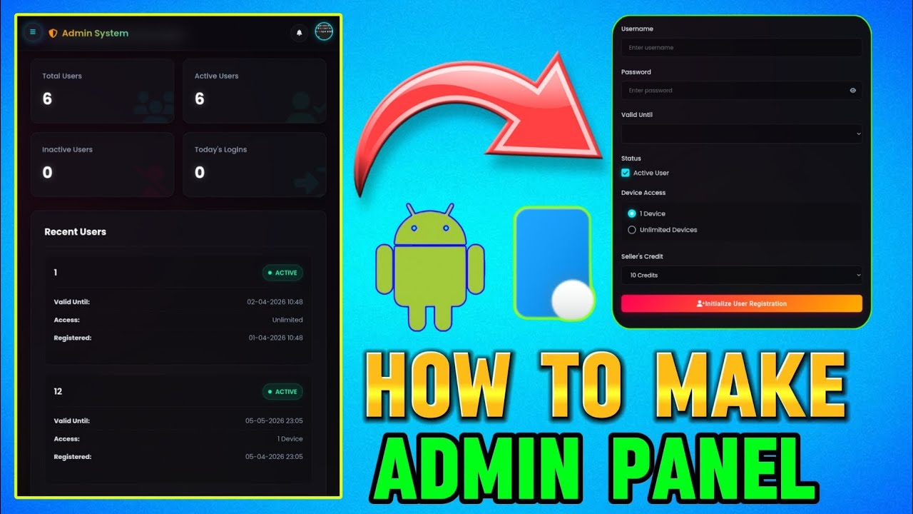 How to Create Admin Panel in Injector App | Firebase System Full ...
