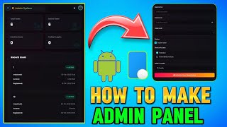 How to Create Admin Panel in Injector App | Firebase System Full Tutorial