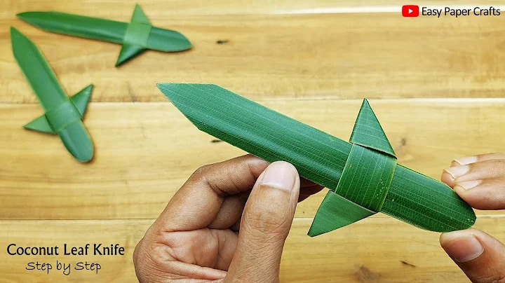 How to Make a Knife From Coconut Leaf | Coconut Leaf Knife| Crafts With Real Leaves