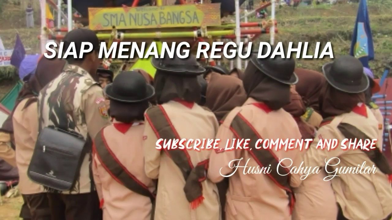 Yel Yel Pramuka Regu DAHLIA versi MERAIH BINTANG Lirik Auto Juara 1
