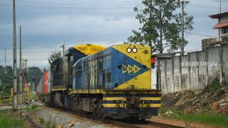 MRS GE U20C 3148 liderando trem prefixo BPU