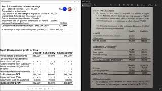 BAPE7 Consolidated Financial Statements Part 3 - (Additional Material) Quizignment 6 Part 1 Soln Vid