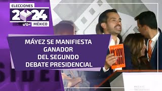 Termina el segundo debate presidencial 2024: Sheinbaum, Gálvez y Máynez se manifiestan ganadores