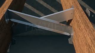 Retrofit Dimensional & I Joist instructional video. How it's installed Structure I Joist Retrofit X Brace Installation