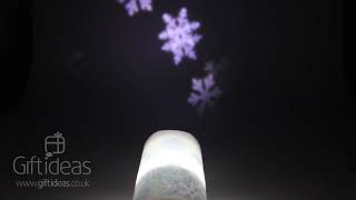 Snowflake Projector Candle