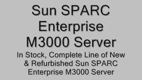 Sun SPARC Enterprise M3000 Server