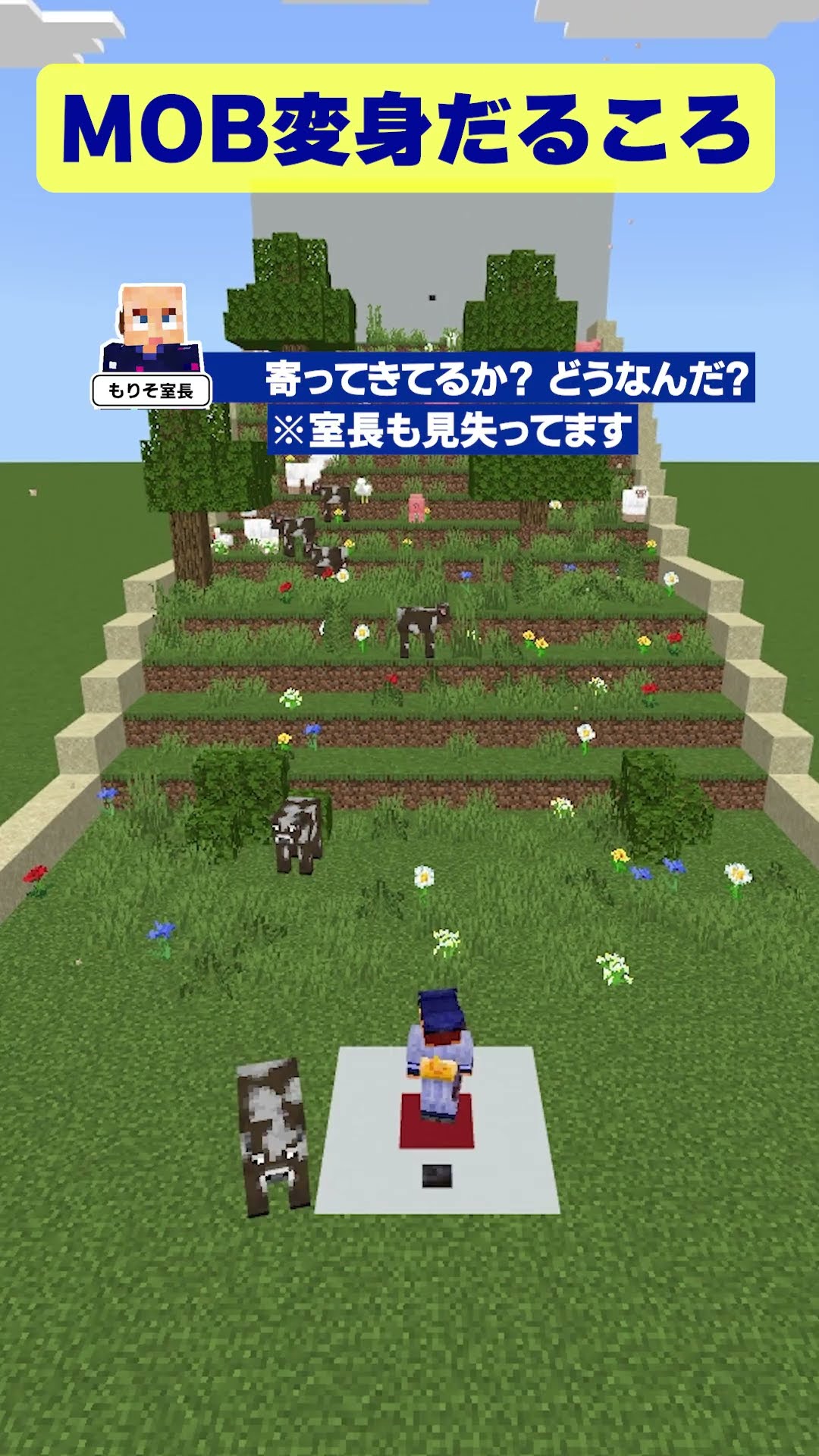 Minecraft] Transform into a mob and play Daruma-san ga Koronda
