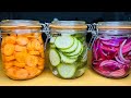 Pickles de Légumes | 3 Recettes délicieuses 🥕🥒