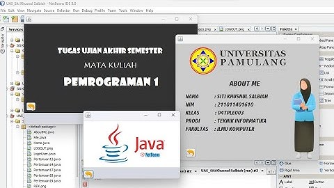 Project UAS Pemrograman 1 : Membuat Jframe Netbeans