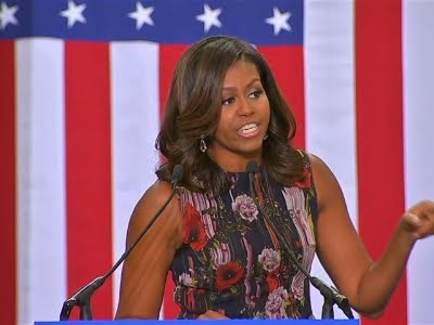 Michelle Obama Hits Campaign Trail for Clinton - YouTube