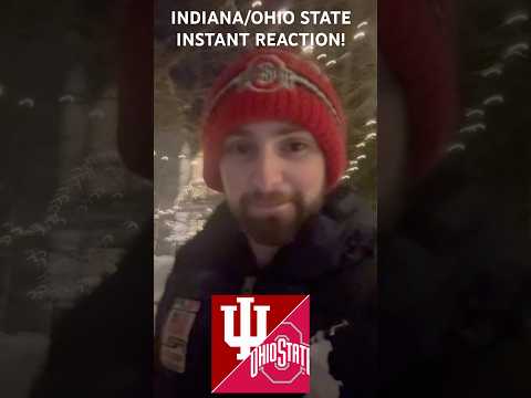 A BUCKEYE FANS REACTION TO THE BIG 10 TITLE GAME! #indiana #ohiostate #sports #ncaafootball #ncaa