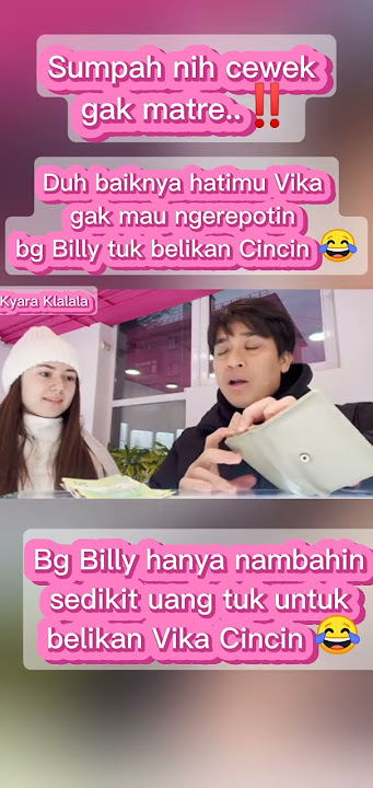 Vika Cewek yg gak matre‼️Gak mau ngerepotin bg Billy tuk beliin Cincin buatnya😍#shorts #video