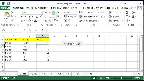 Obter Nomes das Planilhas no Excel VBA