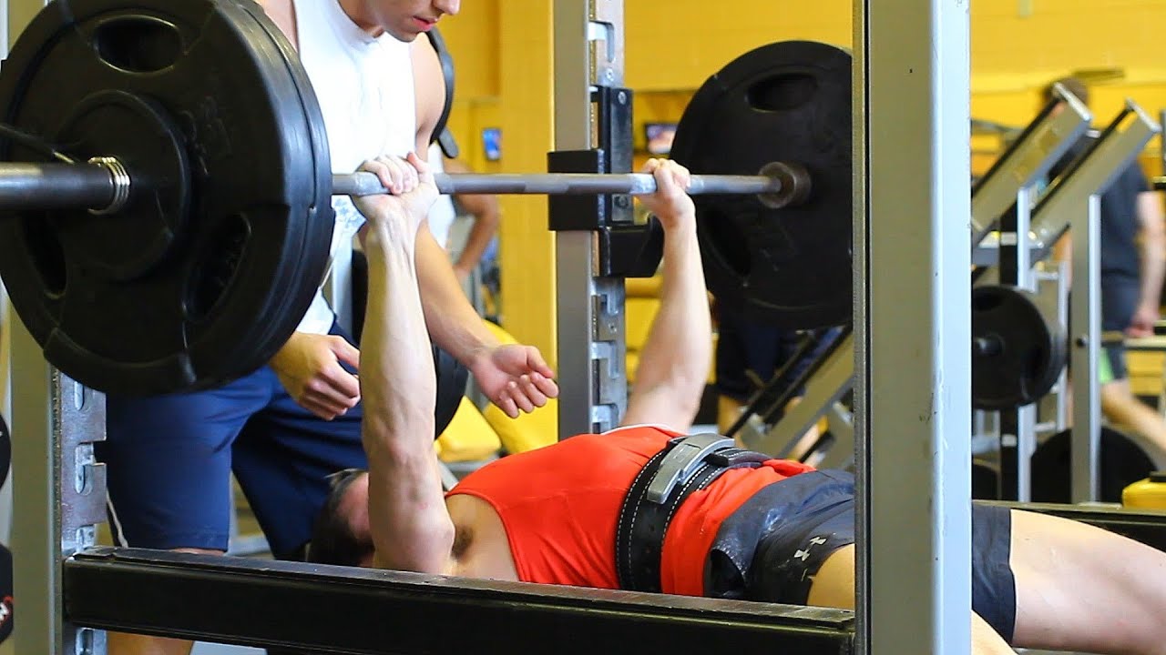 Heavy Bench Pressing With Myself YouTube