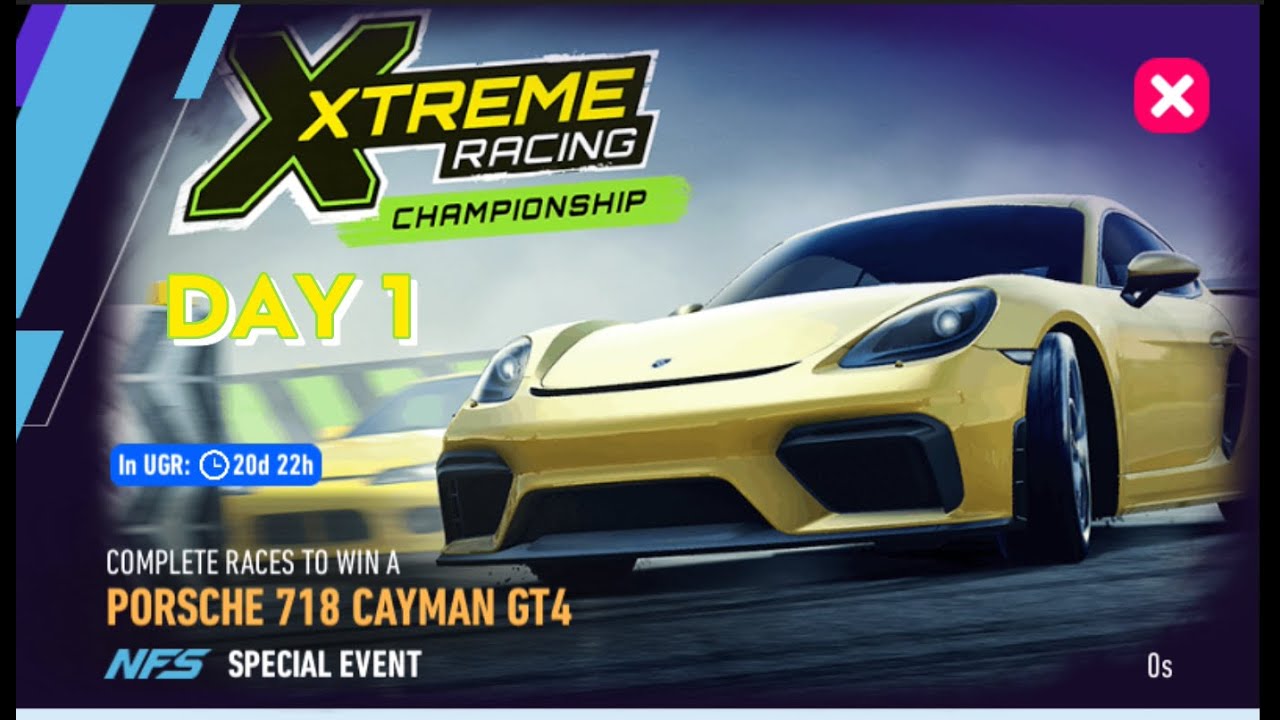 NFS No Limits | Porsche 718 Cayman GT4 XRC | Need For Speed | NFSNL | 0 Gold Spent | Day 1 Warm-Up