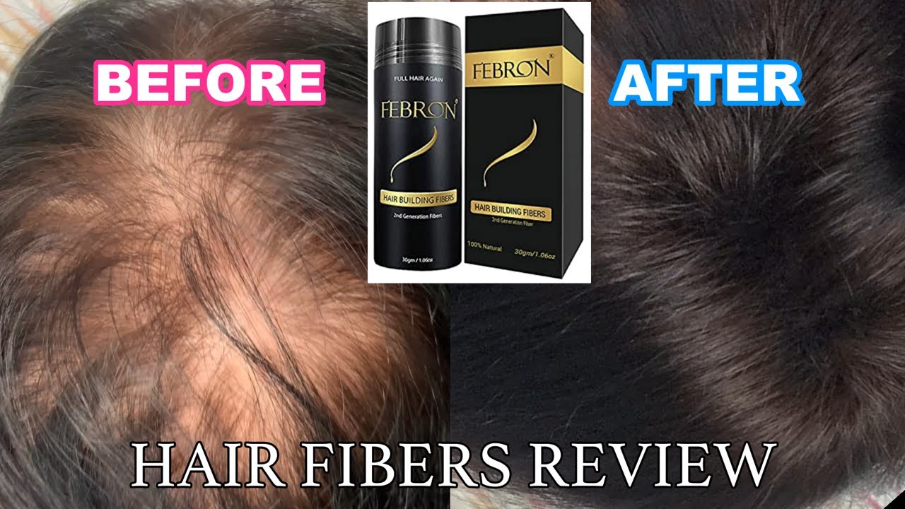 薄毛 Thin to thick hair transformation FEBRON hair fibers review - YouTube