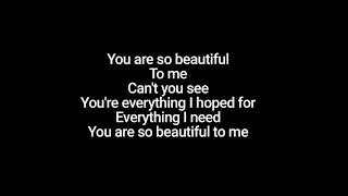 Video thumbnail of "JOE COCKER You Are So Beautiful (+lyrics)"