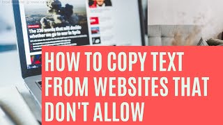 How to copy text from website that don't allow| Cannot copy text from website | Copy kaise kare