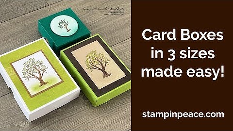 Easy-to-Make Card Boxes in 3 sizes!