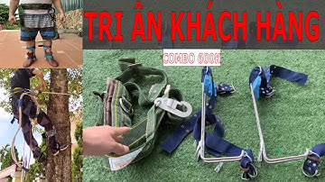 Tri ân khách hàng | combo guốc trèo cây 2 đinh inox + dây đai an toàn giá chỉ 600k | guốc trèo cây