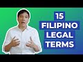 15 filipino legal terms  atty tony roman tiktoklawyerph