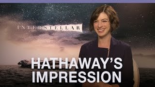 Anne Hathaway's Matthew McConaughey impression