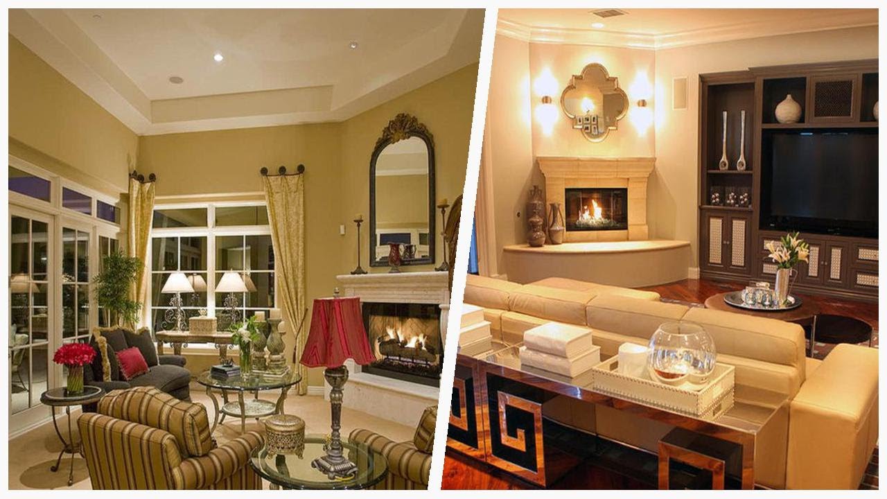 75 All Fireplaces Living Space With A Corner Fireplace Design Ideas You'll Love 🔴
