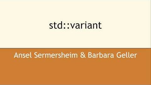 std::variant