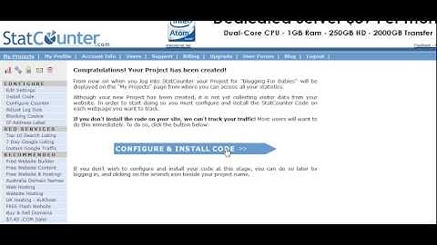 How to Install The Stat Counter Code -Part 2