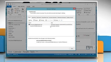 How to remove a Windows® Live Hotmail account from Microsoft® Outlook 2013 in Windows® 8.1