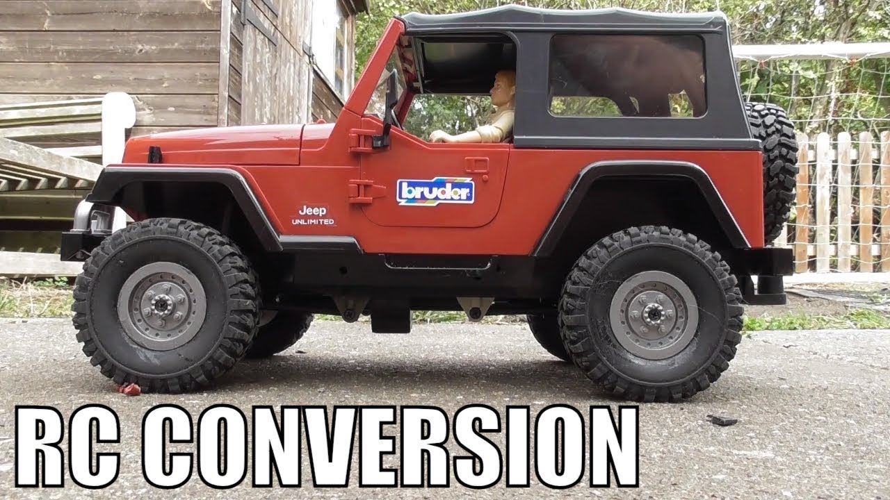 Bruder Jeep Wrangler TJ RC conversion 02520 YouTube