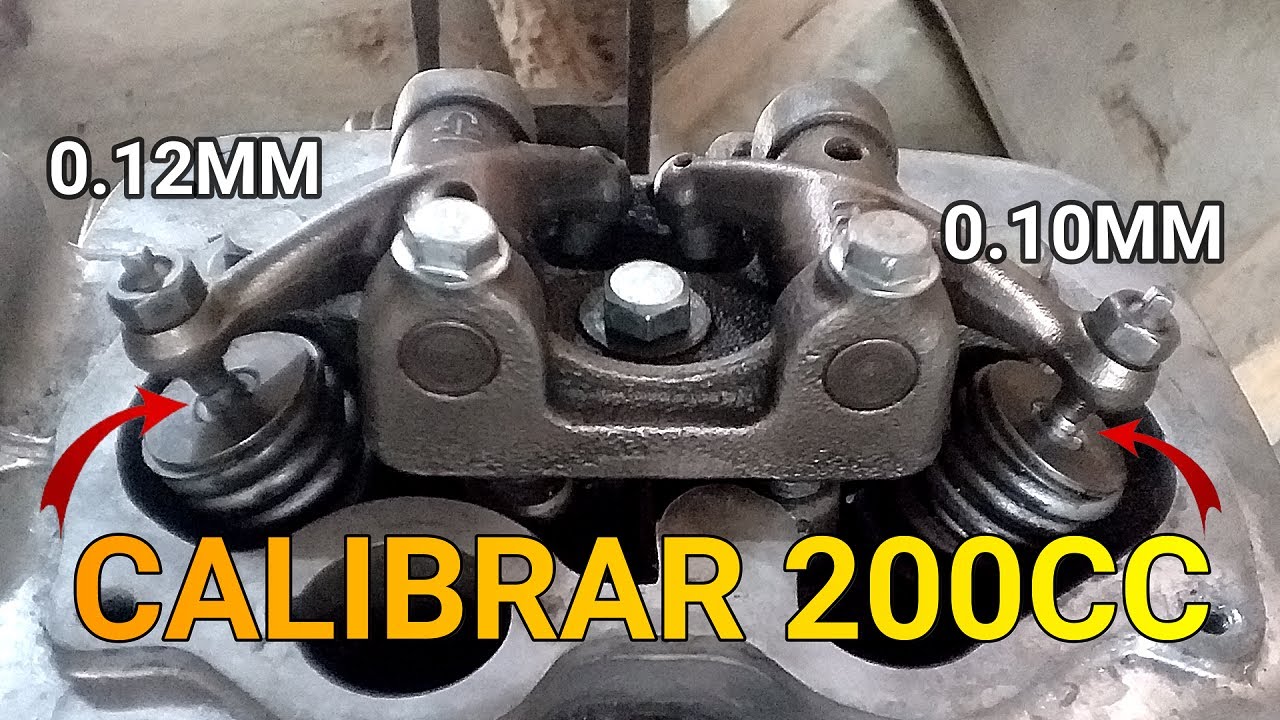 COMO CALIBRAR VALVULAS DE MOTO 200CC