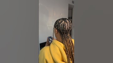 Feedin braid hairstyles . #feedinbraids #braids #hairstyles #cornrows