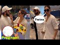 4 month pregnant deepika padukone with baby bump at airport after her pregnancy announcement