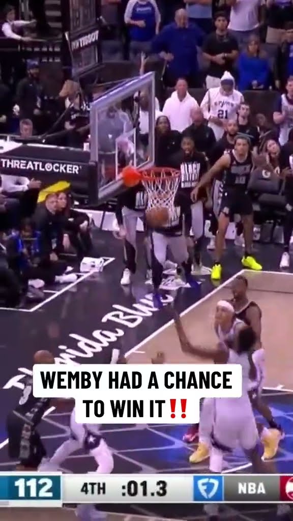 Wemby almost had it ?
