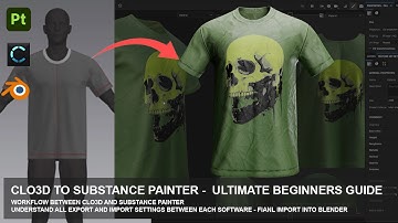 Clo3d Beginners Ultimate Guide to Substance Painter UPDATE  - Clo 2024 Substance 10.1 Blender 4.3