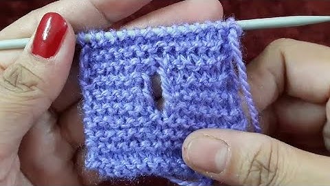 How to Knit Button Hole in Sweter/Cardigan | (part-1) | बटन होल कैसे बनाये | In Hindi |