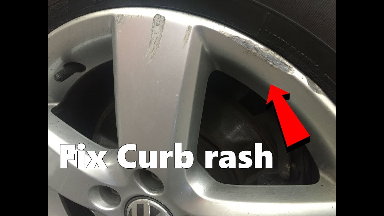 How to Repair Curb Rash on any wheel rim 