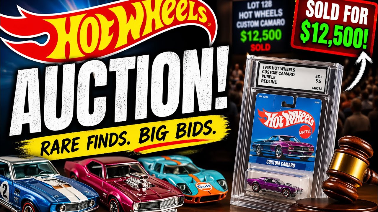 Inside a Super Rare Hot Wheels Auction — People Spent Thousands!