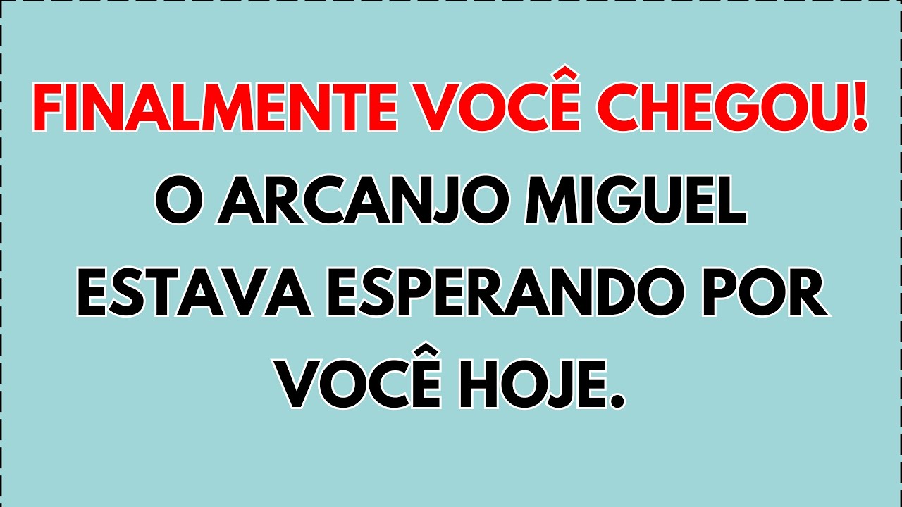 🥰 Por que? O Arcanjo Miguel está FELIZ por você tê-lo encontrado hoje—não é acaso...