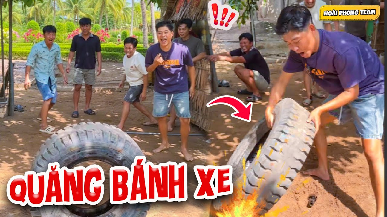 Quăng Bánh Xe Trúng Thưởng Lớn, Cả Team Cười Té Ghế | Team Hoài Phong TV