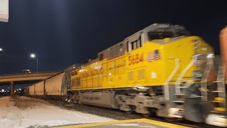 UP 5684 Trail! CN M396 - 8932E at Halwest - February 05, 2025